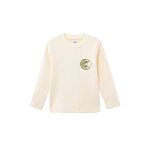 厵yuan新中式女童打底衫2026新款春儿童长袖t恤女孩洋气国风上衣