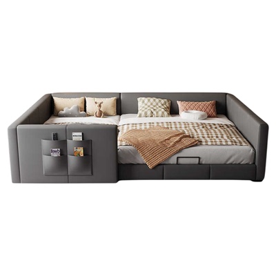 二胎家庭亲子床一家四口防摔3m榻榻米子母床组合加宽拼接床全包围