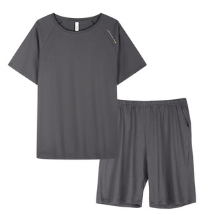 轩靓夏天睡衣男士纯棉短袖短裤夏季薄款休闲可外穿大码家居服套装