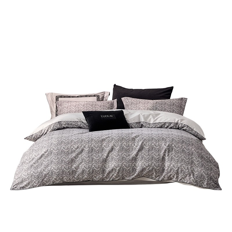 罗莱家纺全棉磨毛四件套纯棉60支加厚保暖床品秋冬天床单被套1.8m