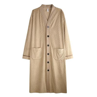 轩靓睡袍男冬季加绒加厚保暖