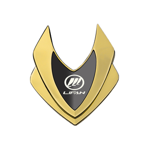 力帆全金属耐晒不褪色汽车摩托改装装饰贴立体盾牌车贴车身侧标