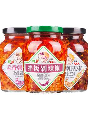 坛坛乡剁辣椒湖南辣椒酱蒜香拌饭