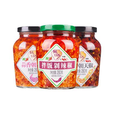 坛坛乡剁辣椒湖南辣椒酱蒜香拌饭