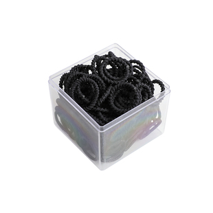 不伤发黑色小皮筋女儿童扎头发头绳宝宝扎发绳高弹力耐用发圈发饰