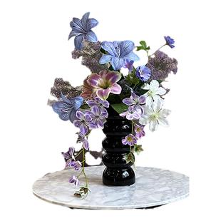 花瓶摆件客厅插花仿真花轻奢高端桌面玄关装饰小众艺术感花艺成品