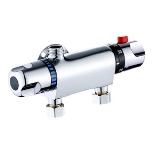 铜太阳能恒温阀热水器混水阀淋浴花洒套装洗澡水龙头阀门开关专用