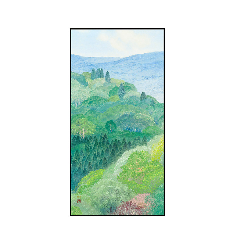 【野地美树子联名】日式玄关装饰画原木奶油风走廊过道治愈感挂画