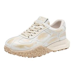 EBLAN/伊伴【149清仓福利】厚底德训鞋女2025年休闲鞋复古运动鞋