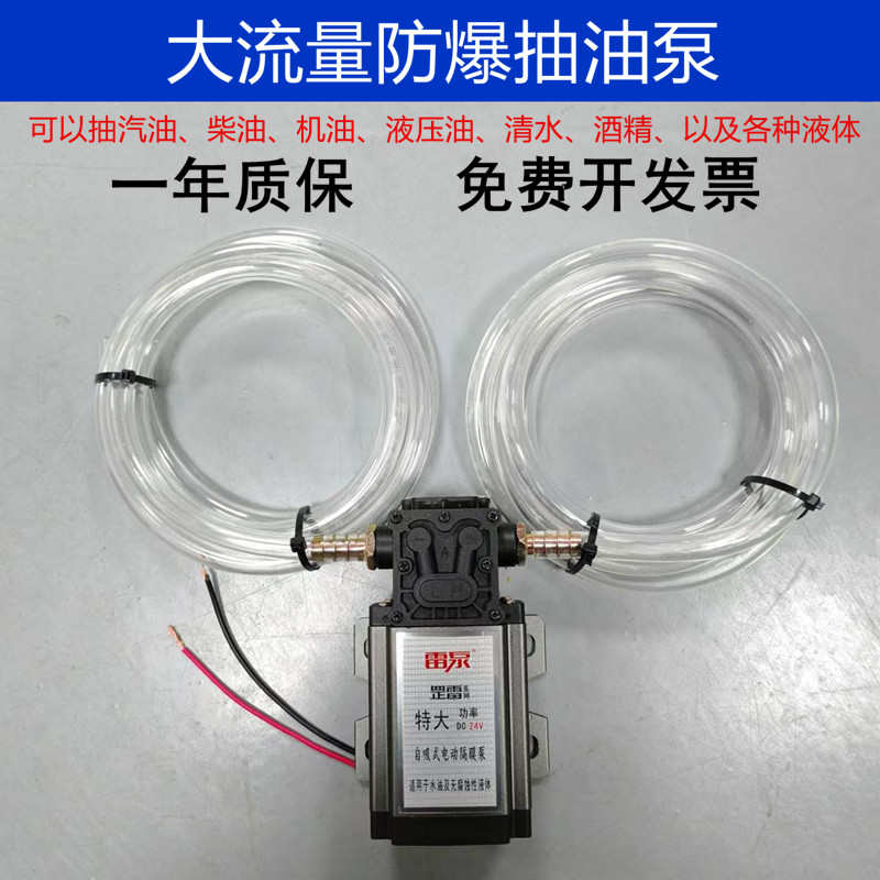 电动抽油泵12V24V220V通用柴油泵小型加油泵自吸泵抽水泵抽油神器