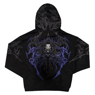 Breathedivinity秋冬季棉外套美式暗黑风潮流休闲长袖健身衣服撸