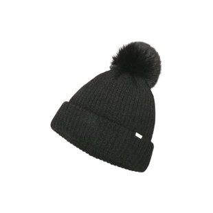 55-60cm CA4LA SHK01260 EX 竖纹 针织帽 狐狸毛球