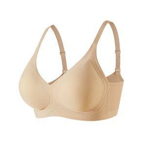 古今无痕内衣女聚拢小胸隐形粉底液无钢圈收副乳防下垂美背文胸罩