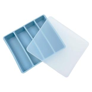 硅胶冰格长条大冰块模具制冰盒商用威士忌创意辅食盒带盖家用方形