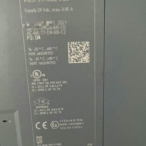 询价-21年份模块6ES7511-1AK02-0AB0裸