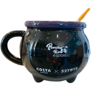 Costa马克杯pandroll熊猫万圣节陶瓷马克杯热变马克杯带盖咖啡杯