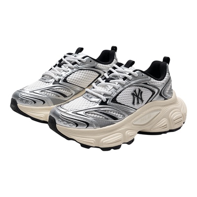 MLB休闲鞋男鞋女鞋复古机甲鞋2026新款低帮运动鞋网面透气老爹鞋