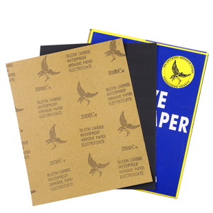 砂子纸砂纸耐磨沙纸干磨2000目墙面打磨抛光细粗水磨片布水木飞鹰