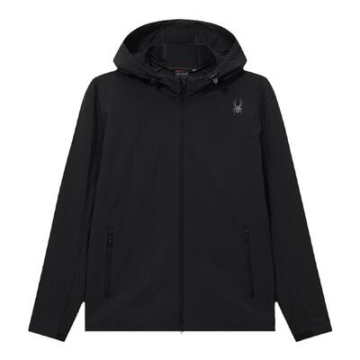 蜘蛛春夏男休闲运动连帽拉链夹克