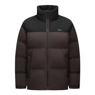 商场同款森马羽绒服男装2024冬季新款面包服情侣宽松白色三防立领