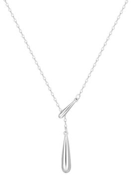 999纯银流苏水滴项链轻奢气质