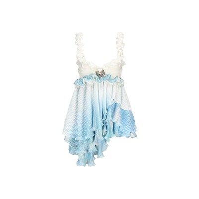 ARTEPURA蓝白渐变印花吊带