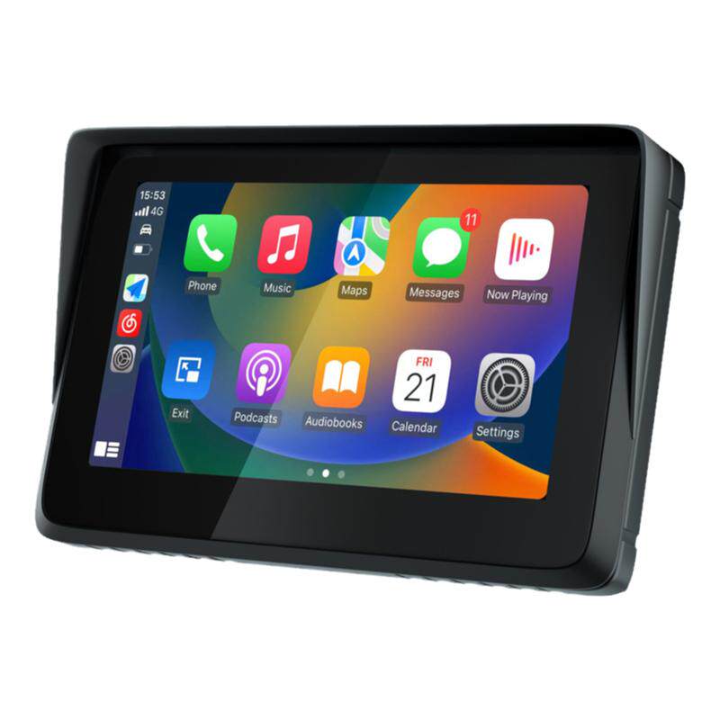 摩托车无线Carplay5寸导航真防水