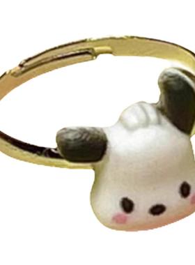 小帕戒指金属开口可爱甜酷辣妹