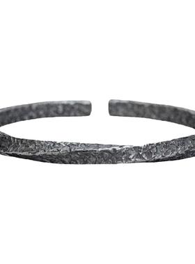 中性钛钢简约乌藤莫比乌斯环手镯