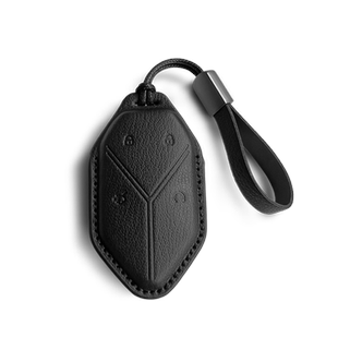 适用于方程豹5钥匙保护套真皮比亚迪豹8钛7/3专用汽车钥匙包壳扣