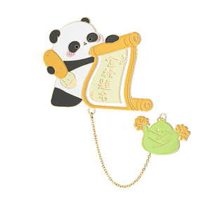 宫廷宝贝故宫文创熊猫墨宝金榜题名书签中国风卡通可爱旗舰店
