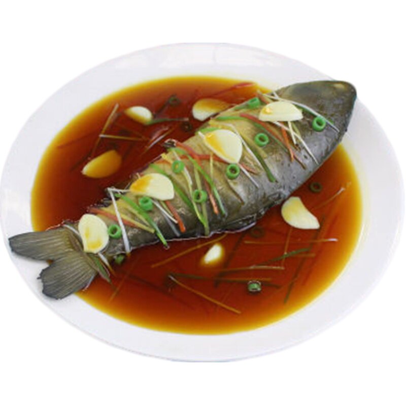 仿真清蒸鱼模型假菜中餐样品定制