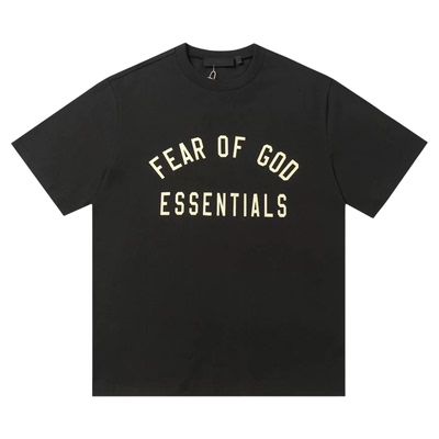 ESSENTIALS ZONE夏季美式高街fog潮牌纯棉短袖T恤重磅男女情侣装