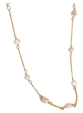 astudio纯银满天星珍珠百搭项链