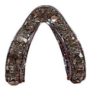 v型抓夹小号发量少适合短烫发过渡留长发神器后脑勺头饰半扎发卡