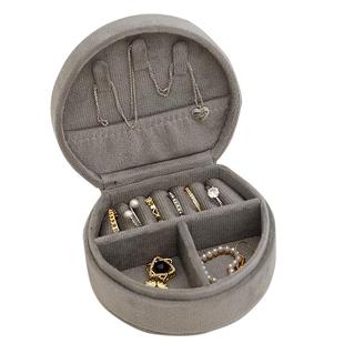 精致高级京漫简约首饰包戒指耳钉便携旅行首饰收纳盒皮质创意礼品