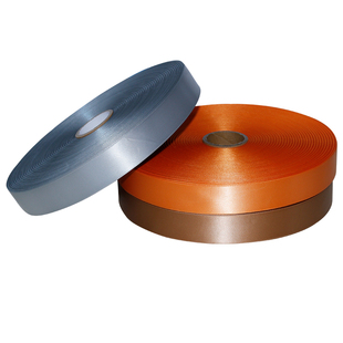 空白水洗标彩色缎带金色丝带打印水洗唛服装布标定制洗涤香槟丝绸织边带咖啡色商标尺码唛头领标衣服洗水唛