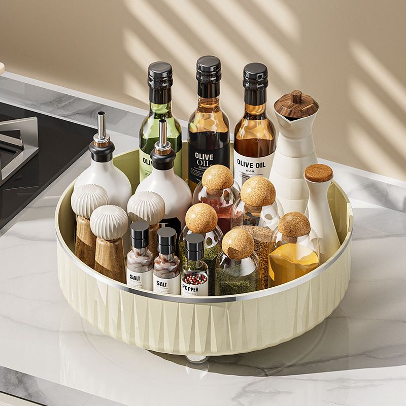 厨房旋转置物架家用油盐酱醋调味瓶架奢整理化妆桌面轻调料收纳盒
