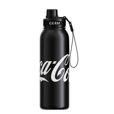 GERM可口可乐大容量运动保温杯男2023新款316不锈钢吸管便携水杯