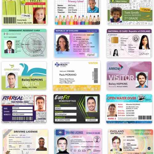 DC800证卡打印机工作证厂牌门禁卡健康证PVC标牌IC卡制卡机双面彩