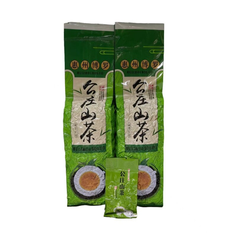 惠州特产茶公庄山茶柴火绿茶500g