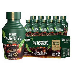 罗伯克即饮咖啡瓶装乌龙美式咖啡饮品0脂0卡健身运动解腻整箱装