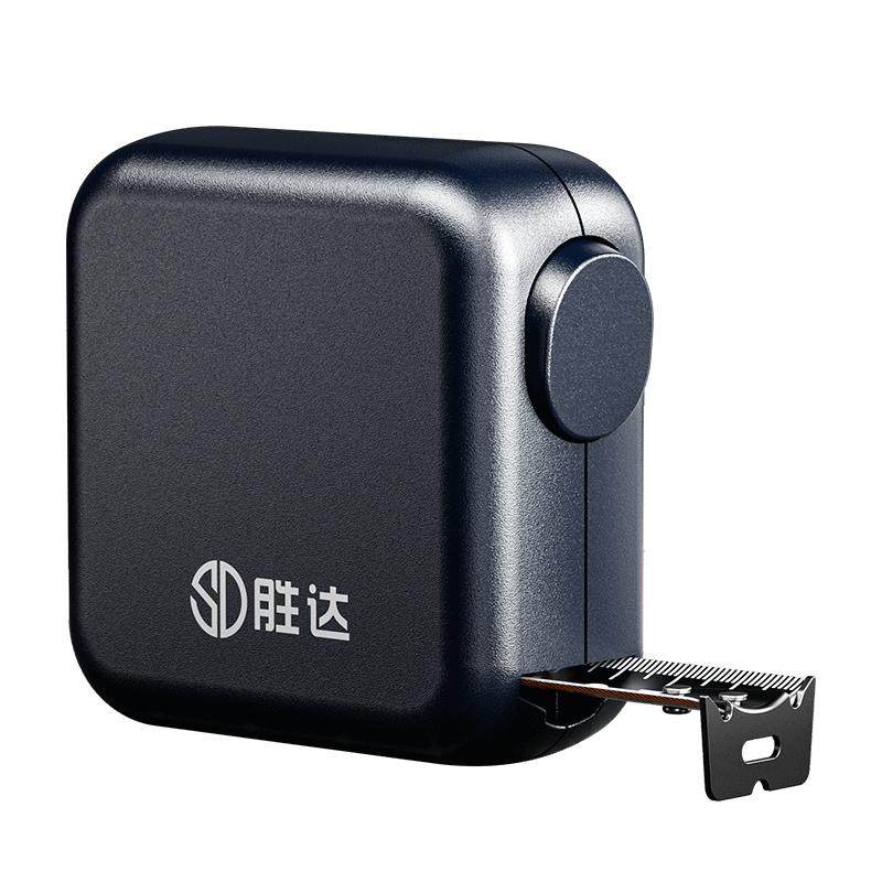 自锁钢卷尺3米家用正品5米加厚加硬迷你小型盒尺子量尺圈尺防割手