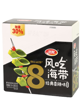 卫龙风吃海带酸辣香辣味即食小零食盒装低脂休闲食品小吃独立包装