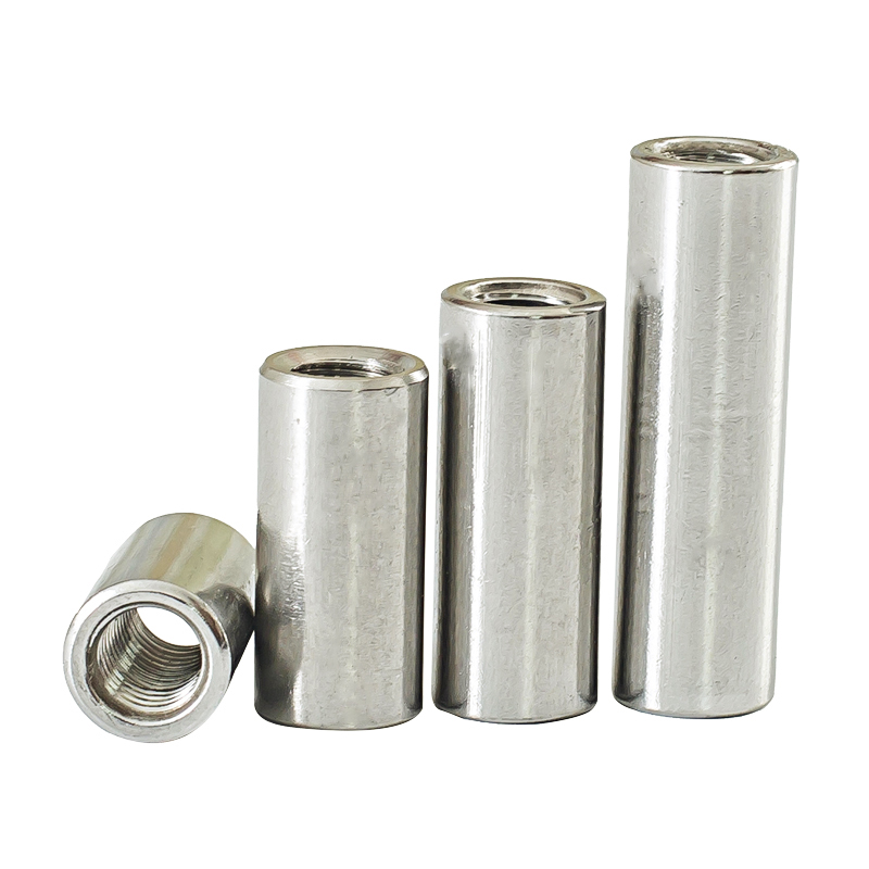 304不锈钢圆形加长螺母牙条丝杆连接螺帽接头螺母柱M6M8M10M12M16