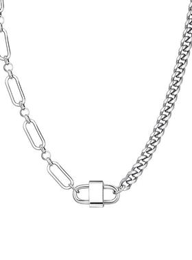 个性嘻哈锁骨链男士项链