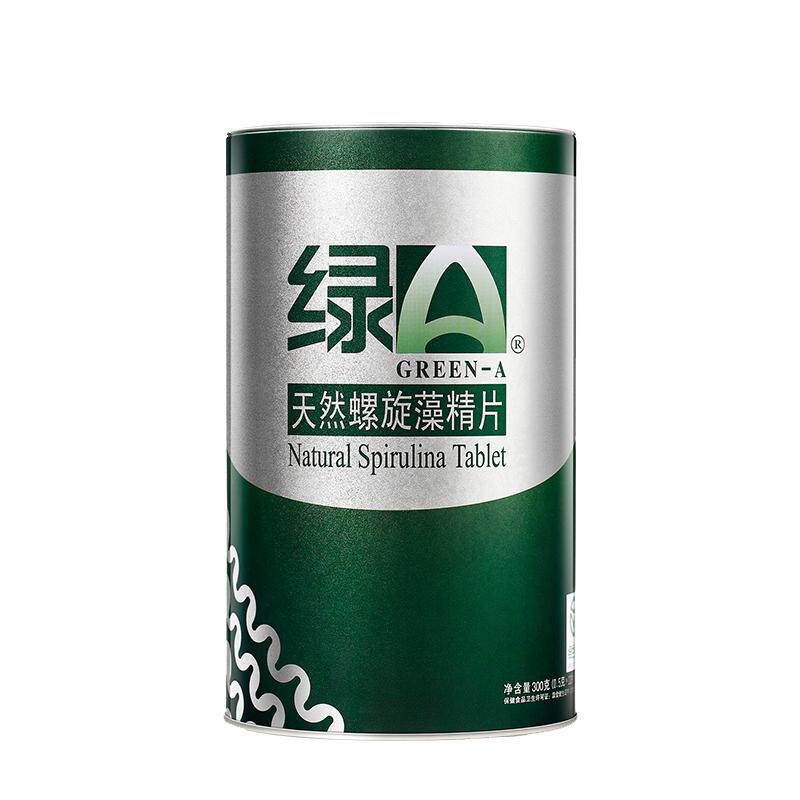 绿A天然螺旋藻精片300粒*2礼盒装