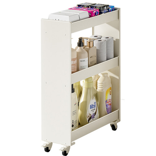 金属窄缝小推车厨房多功能夹缝移动置物架水果蔬菜收纳落地储物架