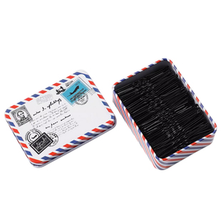 黑色卡子一字夹简约刘海发夹女前额发卡侧边小夹子头饰钢夹碎发夹