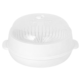 茶花微波炉蒸笼专用蒸盒加热器皿盒蒸馒头米饭的碗家用煮饭锅饭煲